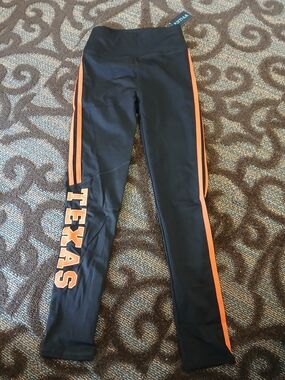 Women's Black & Orange 'Texas' Leggings